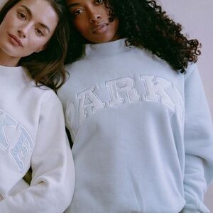 PARKE BRIDAL EDIT Varsity Mockneck in Pale Blue